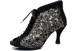 MINITOO Bottines de Danse Femme Ete Fete Prom Formal Sandals Chaussure Bout Ouvert