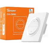 SONOFF Fusion, Interruptor de Persianas Inteligente Zigbee, Orb-ZBRBS(MINI-ZBRBS-E), Control Porcentual, Temporizador y Voz,