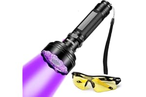 YOUTHINK UV Taschenlampe, 2 in 1 Funktionale Taschenlampe 100 LED UV-Taschenlampe, Hand-Schwarzlicht Taschenlampe mit 75 UV-Licht-LED und 25 Wei?licht-LED f¨¹r den Au?en und T?glichen Gebrauch