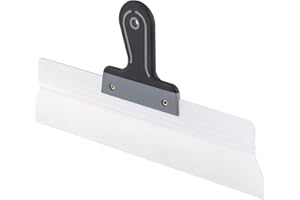 Mivos Couteau à Enduire avec Lame en INOX 400 x 60 mm - Couteau à Mastic pour Lisser les Grandes Surfaces - Spatule de Façade avec Soft Poignée - Spatule à Enduire - Made in EU