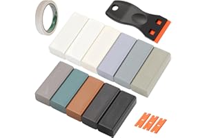 TXXATX Kit Reparation Carrelage 11 Couleurs Kit Reparation Parquet avec Grattoir Kit Réparation Parquet Stratifié Lumière pour Stratifié Bois PVC Carrelage Meubles