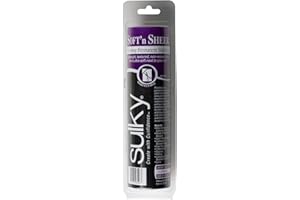 Sulky Soft and Sheer Cut-Away Permanent Stabilizer-8-inch x 11Yd, Nylon, White, 8" by 11 yd