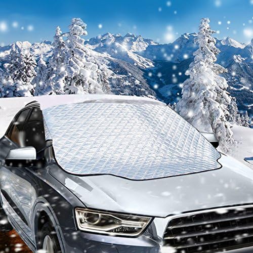 Windshield Snow Cover, Migimi frost screen cover magnetic Ice Sun Frost Shatter and Wind Proof in All Weather, Fit for Most Vehicle (160 * 118 cm)