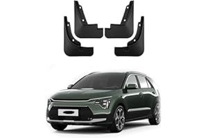 YLOXFW Voiture Garde-Boue Avant et Arrière Splash Guard pour KIA Niro HEV 2023-2024 Bavettes Anti-Éclaboussures Couvre kit 4PC Auto Accessoires,Envoyer 1 Car Wash Towel