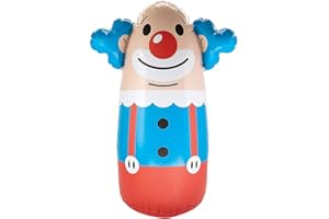 FUN EXPRESS Inflatable Clown Punching Bag - 3 Feet Tall - Stand up Toy for Kids - Circus Party Games