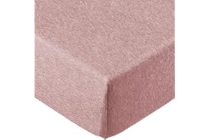 IL DOLCE STILE DELLA TUA CASA Lenzuola matrimoniali invernali sotto con Angoli elasticizzati in soffice flanella 180x200+angolo 25 cm (rosa)