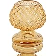 Home4U Amber Glass Candle Holder for Home & Office Décor
