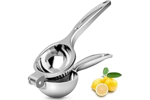 Uaugulft Spremiagrumi, Spremilimoni Manuale, Spremi Lime con Manico Confortevole, Resistente & Robusto, per Spremere Limoni, Agrumi, Facile da Pulire, 8,8''