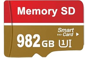 ehopdy SD Card 982GB Large Capacity Mini SD Card Super Speed Memory Card Portable External Storage 982GB TF Card for Smartphone/Camera/Drone/Dash Cam