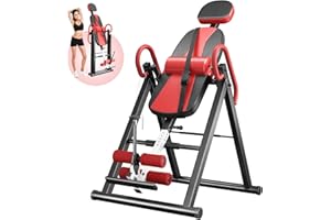 ‎YOLEO YOLEO Verstellbarer/Faltbarer Inversionsbank Mit Dreifacher Sicherheitsverriegelung, Schwerkraftrainer Mit Sicherheitsgurt Für Die Therapie Zur Linderung Von Rücken/Nackenschmerzen