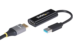 StarTech.com USB 3.0 to HDMI Adapter, USB to HDMI Monitor Converter for Windows, 1080P (no support for macOS/ChromeOS/Linux)