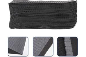 DERMAPOINT 100PCS Disposable Patient Bibs Dental Paper Bibs Waterproof Dental Bibs Dental Scarf Towel Clinic Use tattoo table covers Tray covers (Black) (black)