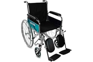 Mobiclinic, Partenón, Fauteuil Roulant Pliable, Fauteuil Roulant léger, pour Personnes âgées et handicapées, Accoudoirs et Repose-Pieds Amovibles, Marque européenne, Acier, Noir