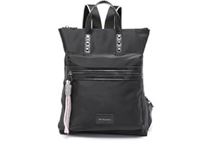 Miss Lulu Ladies Backpack Fashion Travel Rucksack Lightweight PU Shoulder Bag Women Waterproof Casual Daypack with Boho-chic Straps