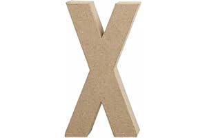 CRAFTY CROCODILES Papier Paper Mache Large Letters 20.5cm - Cardboard Craft (X)