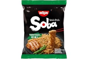 NISSIN - Soba Bag - Saveur Teriyaki - 1 carton de 9 sachets de 110g