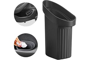 ThinsGo Mülleimer für Autotür, Mini-Mülleimer, Auto-Silikon-Container Aufbewahrungsbox, Platz in der Autotür, weniger Lärm, Silikon, Schwarz