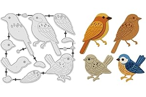 UNICRAFTALE 14pcs Birds Cutting Dies for Card Making Animal Die Cuts Metal Cutting Die for Notebook Scrap Booking Spring Dies Stencil DIY Embossing Paper Album Craft Decor