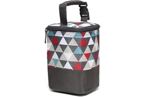 LCY Muttermilch-Kühltasche, isolierte Babyflaschentasche, mit Aufhängegurt, für 4 Flaschen