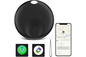Spedal 2-en-1 Traceur Localisateur d’Objets, Airtag Android Compatible avec Apple et Android Localiser, pour Valises/Clés/Portefeuilles/Sacs/Bagages, Batterie Remplaçable (1 Noir)