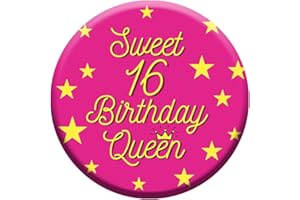 LimaLima 16th Birthday Gift For Girls Sweet 16 Badge Decoration