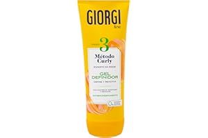 GIORGI Line - Gel Definidor, Método Curly, Rizos Espectaculares, 0% Alcohol, 0% Siliconas, 0% Sulfatos, Con Proteínas Vegetales y Aguacate - 250 ml