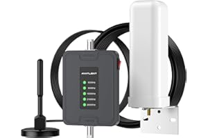 ANNTLENT Empfangsverstärker Handy 4G 3G LTE GSM Repeater für Wohnmobil/LKW/SUV - Band 20/8/1/3/7 Mobilfunk Verstärker Sprachanrufe und Daten für Alle Netzbetreiber - Magnetische Dachantenne