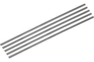 PATIKIL Grafitstav grafit rörstav cylinderstav kolstav 200 x 4 mm svart för elektrod smältgjutning degel förpackning med 5 stycken