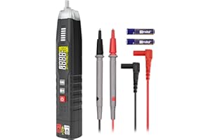 MAYILON HT122A Tester di Tensione Senza Contatto, Multifunzionale Rilevatore di Tensione Intelligente 600V AC/DC per Live Detection e Sequenza di Fase, Frequenza, Diodi, Capacità, Resistenza, Continuità