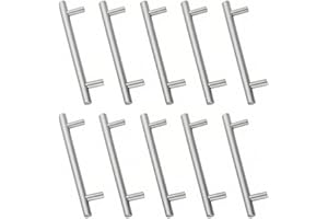 Drenky Lot de 10 Poignee de Meuble Cuisine,Poignet de Porte Cuisine en Acier Inoxydable Poignée Tiroir Entraxe 160mm Poignee Porte Cuisine Poignée Porte Cuisine,Surface Brossée