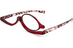 JM Maquillaje Gafas de Lectura Lupa Flip Down Cosméticos Lectores para Mujeres