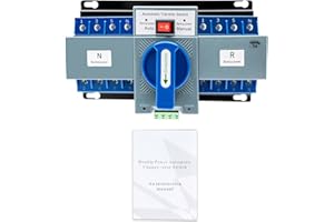FROULALAND Commutateur de transfert Automatique AC-33iB Double Disjoncteur Inverseur de Source Automatique Puissance 4P 63A Automatique Commutateur Générateurde Transfert Double pour électricité