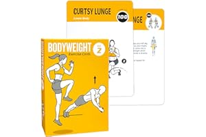 ELAORY Tarjetas de entrenamiento de peso corporal, 62 tarjetas de ejercicios, tamaño grande de 5 x 3.5 pulgadas, tarjetas de fitness para mujeres y hombres, guía de fitness para principiantes para