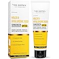 Dr. Sheth's Haldi & Hyaluronic Acid Sunscreen With 1% Hyaluronic Acid & 1% Turmeric Extract | Spf 50+ | Pa++++ |Protects Against Uva/Uvb & Blue Light | For Women & Men -125G, All