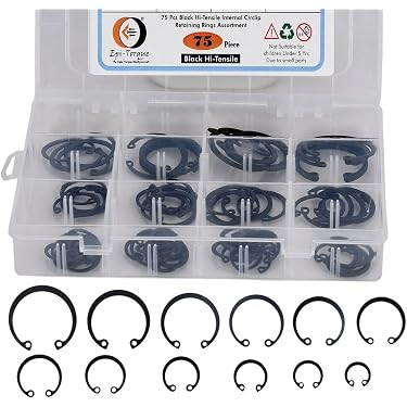 Retaining Clips Hilitchi 200-Pcs [15-SIZE] Internal Circlip Snap ...
