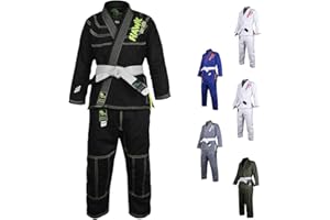 HAWK SPORTS Brazilian Jiu Jitsu, Kids Jiu Jitsu Gi Children BJJ Gi Grappling Kimonos Lightweight White Belt