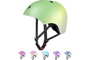 LANOVAGEAR Casque Enfant Ajustable Casque de vélo pour Enfant Filles Garçons Skate Casque Antichoc et résistant aux Coups pour Roller Cyclisme Skateboard Scooter
