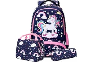 MEISOHUA Zaino Scuola Bambina Unicorno Zaino Zaino Scuola Elementare Bimbo Zaino Elementari Bimba Borsa Unicorno Zaino Bambino Elementari