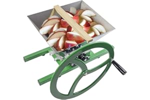 ‎SQUEEZE MASTER SQUEEZE master 7L Fruit Mill, Stainless Steel Apple Press, 7 Litre Hand Mill, Stainless Steel Funnel, Nylon Teeth, Green