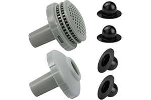 ERNESTRY Above Ground Swimming Pool Parts Kit Replacement intex pool filter Pool Water Jet Connector Kit with 1.25" Outlet Pool Filter & Inlet Nozzle and Pool Plug Stopper for Intex/Coleman/Bestway