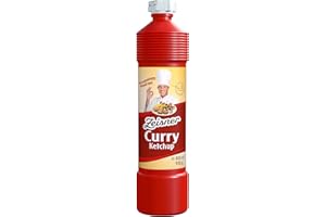 Zeisner Curry-Ketchup mit erlesenen Gewürzen fein abgestimmt | aus Grasberg bei Bremen | vegan | natürlich ohne Konservierungsstoffe, große 800 ml Flasche
