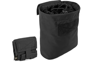 KRYDEX GEAR Taktische Molle Dump Pouch, Faltbare Magazin Mag Tasche Taktische Schleuder Munitionstasche Magazin Utility Roll Up Wiast Tasche mit Kordelzug