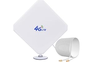 AIGITAL 35dBi Antenna 4G LTE TS9 Maschio Omnidirezionale Dual Mimo Antenna di rete con 2m Cavo per Modem USB Router Hotspot MiFi WiFi Mobile 4G LTE Huawei E5577, E5786,E5785, ZTE MF910, MR1100, MR2100