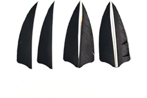 SHARROW 50pcs Arrow Turkey Feathers 3 inch Natural Feather Fletching Right Wing Peltate