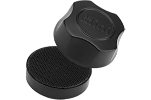 Fuitke Aquarium Glass Magnetic Cleaning Brush, 2Pcs Mini Fish Tank Glass Cleaner Brush No Scratch Algae Scraper Compact Moss Dirt Remover Window Strong Magnet Cleaning Tool for Small Tank(Black)