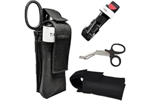 Feloyal Torniquete Bolsa Tijeras Accesorios de Torniquete Tácticos Kit de Emergencia para Caza y Senderismo, para Emergencias Graves al Aire Libre y Senderismo Control de Pérdidas de Sangre