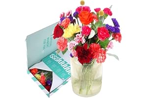 BloomPost Mixed Fresh Flowers - Letterbox Gift - Bouquet Perfect for Valentine's Day, Birthdays, Anniversaries and Thank You Gifts - Next Day Free UK Delivery - Fancy - 32 cm