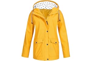 TOFOTL Mantel Spolverino Donna Giacca Autunno Donna Giubbotto Leggero Poncho Antipioggia Tecnica per Kit Mantella Pioggia