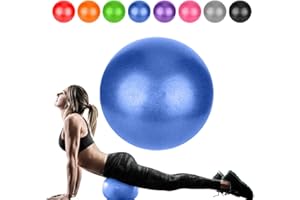 GOONIDY Pelota Pilates Pequeña, 25cm Softball Pilates, Bola de Pilates Yoga, Pelotas Gimnasia Ritmica Niña, Fitball Embarazada (Capacitación Básica & Fisioterapia & Mejorar Equilibrio)