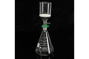TuToy - Kit de filtrado para filtro de aspiración del vacío de cristal, frasco cónico de 250 ml, embudo Buchner de 1000 ml